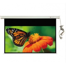 红叶(Redleaf)120英寸16:9电动投影幕布 白塑幕 白幕