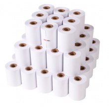 得力（deli）75mm*60mm双胶收银纸/收银机打印纸/超市小票打印纸 30米/卷 50卷/箱 3205